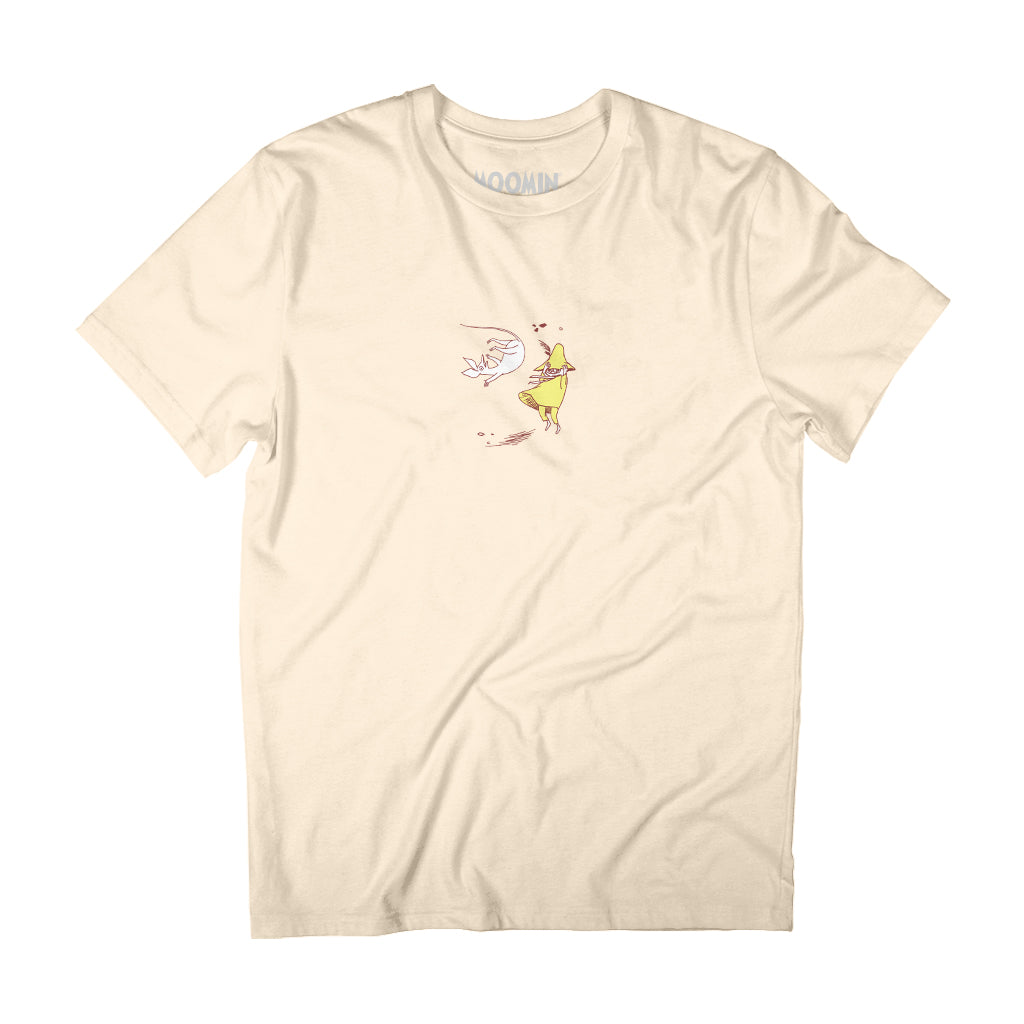Comet in Moominland Snufkin & Sniff Windy Day Adult T-Shirt