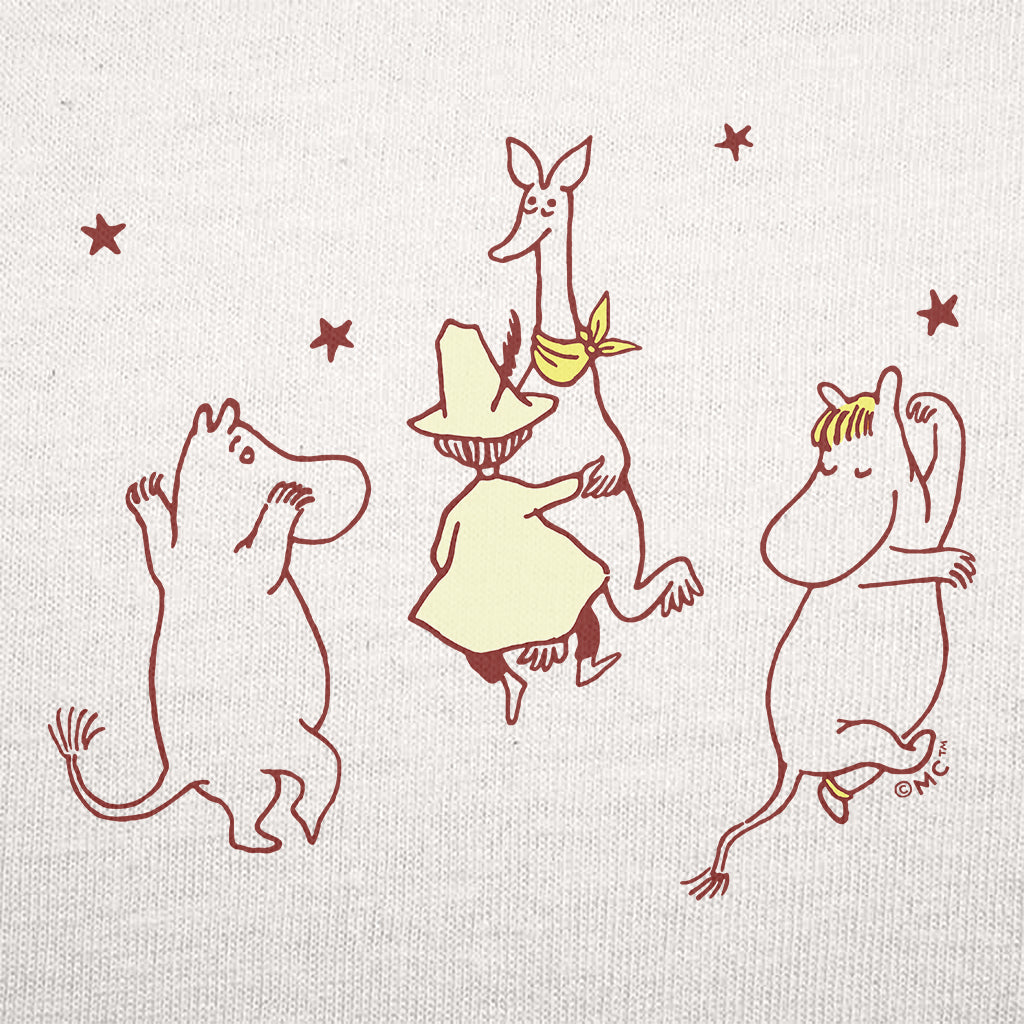 Comet in Moominland Moomintroll Snorkmaiden Enjoying the Happy Dance Adult Sweatshirt