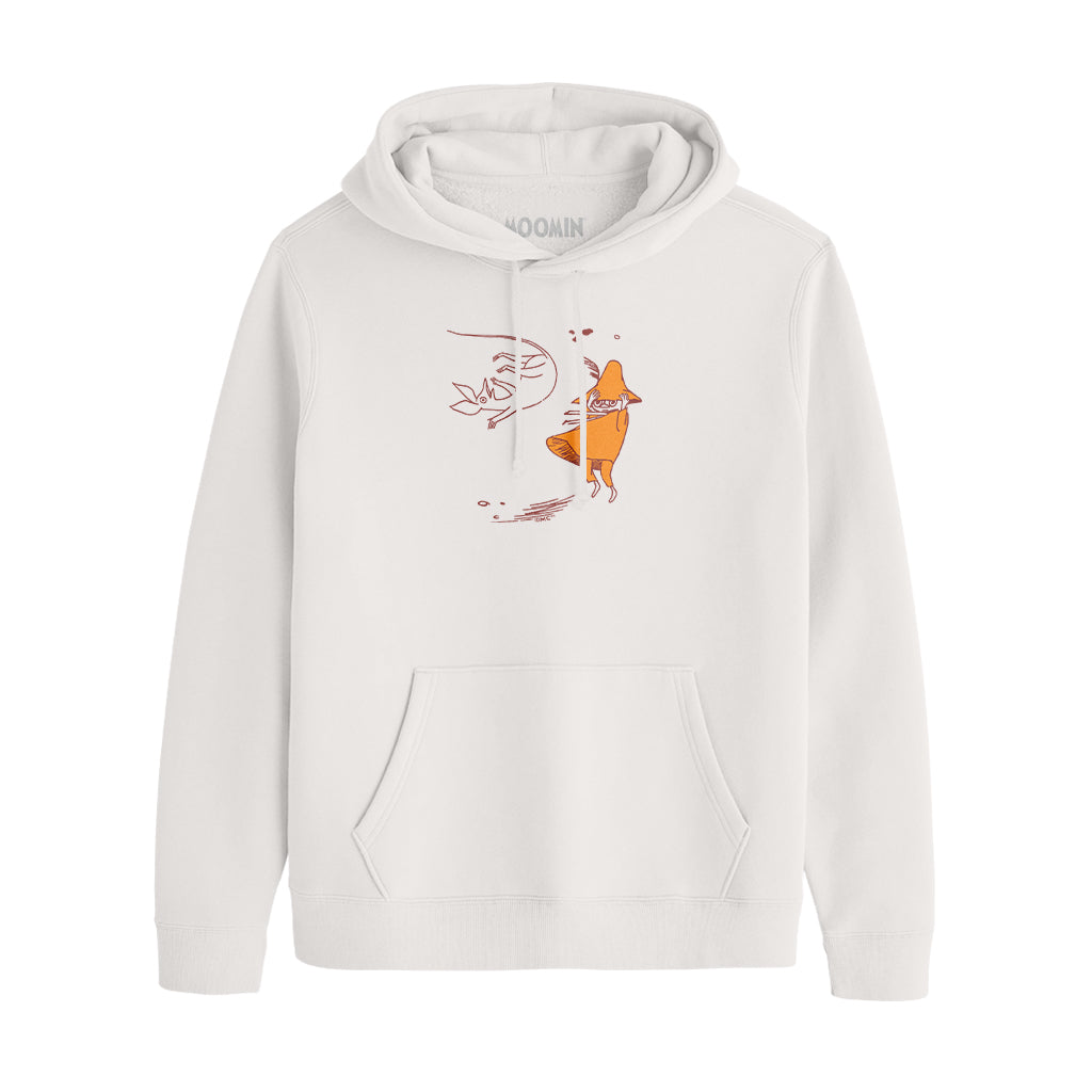 Comet in Moominland Snufkin & Sniff Windy Day Adult Hoodie