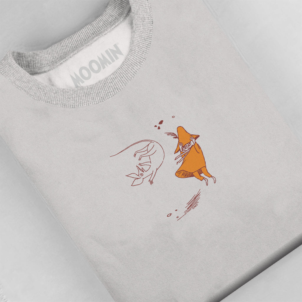 Comet in Moominland Snufkin & Sniff Windy Day Adult Sweatshirt
