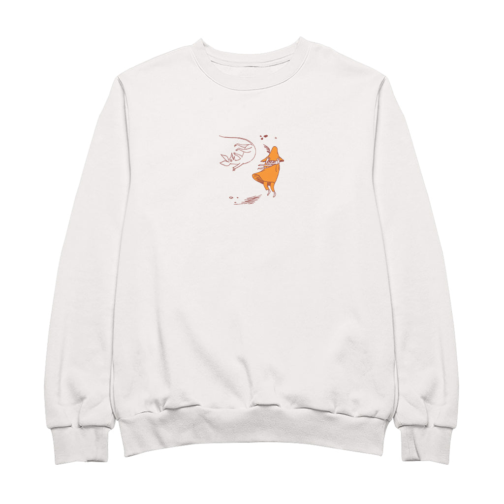 Comet in Moominland Snufkin & Sniff Windy Day Adult Sweatshirt
