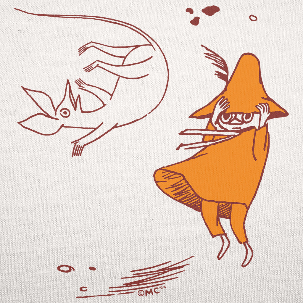 Comet in Moominland Snufkin & Sniff Windy Day Adult Hoodie