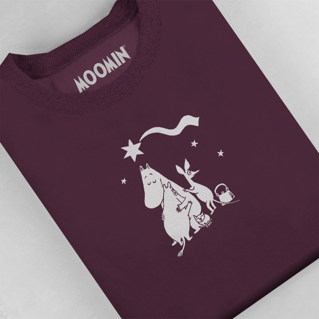 Comet in Moominland Moomintroll & Snorkmaiden Family Hug Adult Sweatshirt