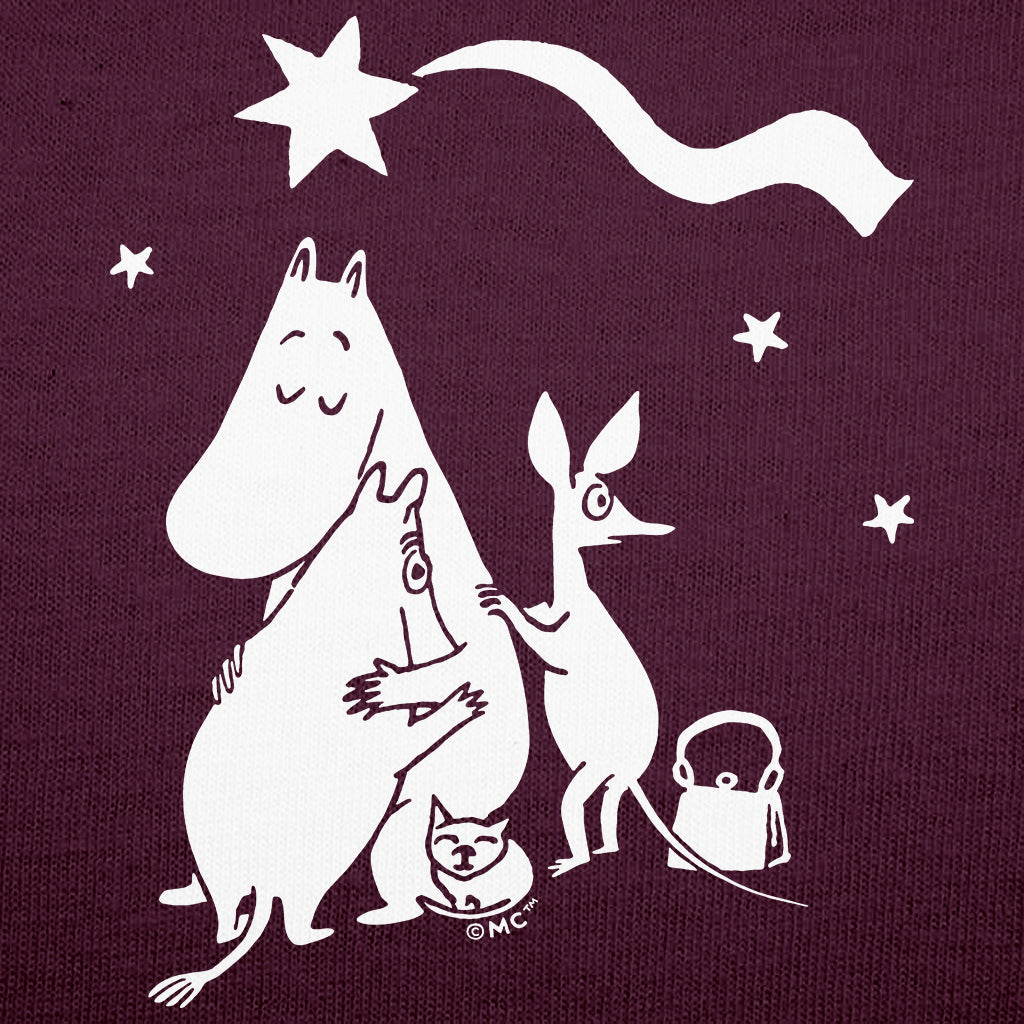 Comet in Moominland Moomintroll & Snorkmaiden Family Hug Adult Sweatshirt