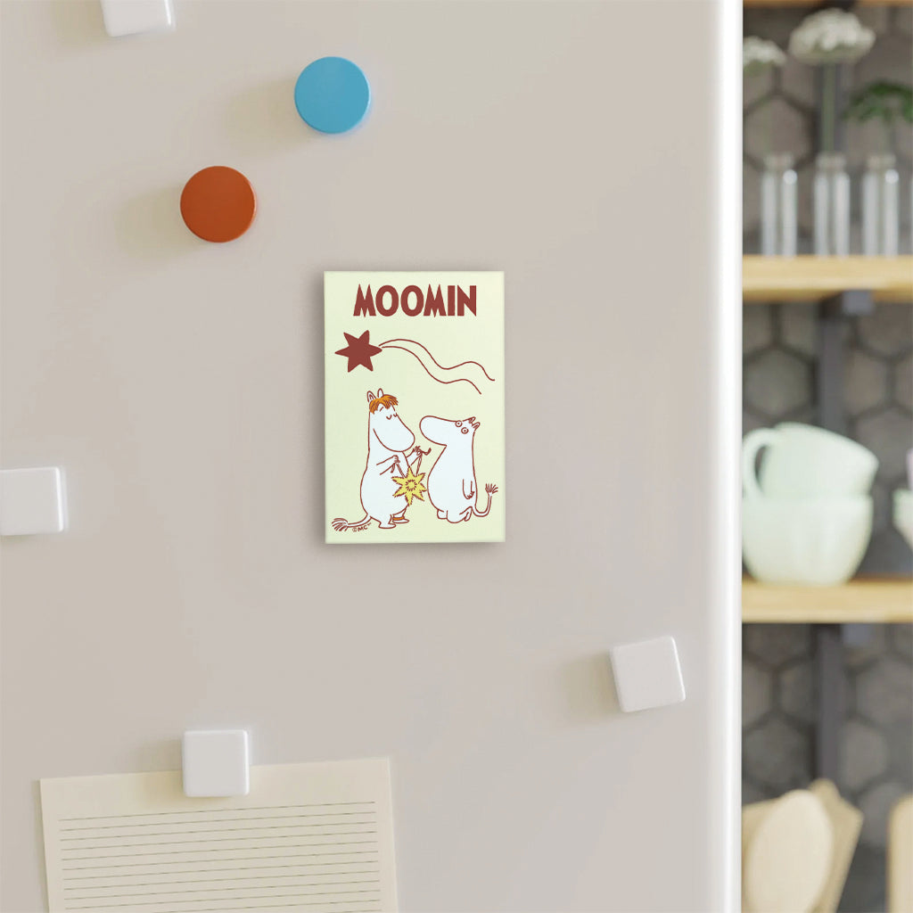 Comet in Moominland Moomintroll, Snorkmaiden The Perfect Gift Rectangle Wooden Magnet