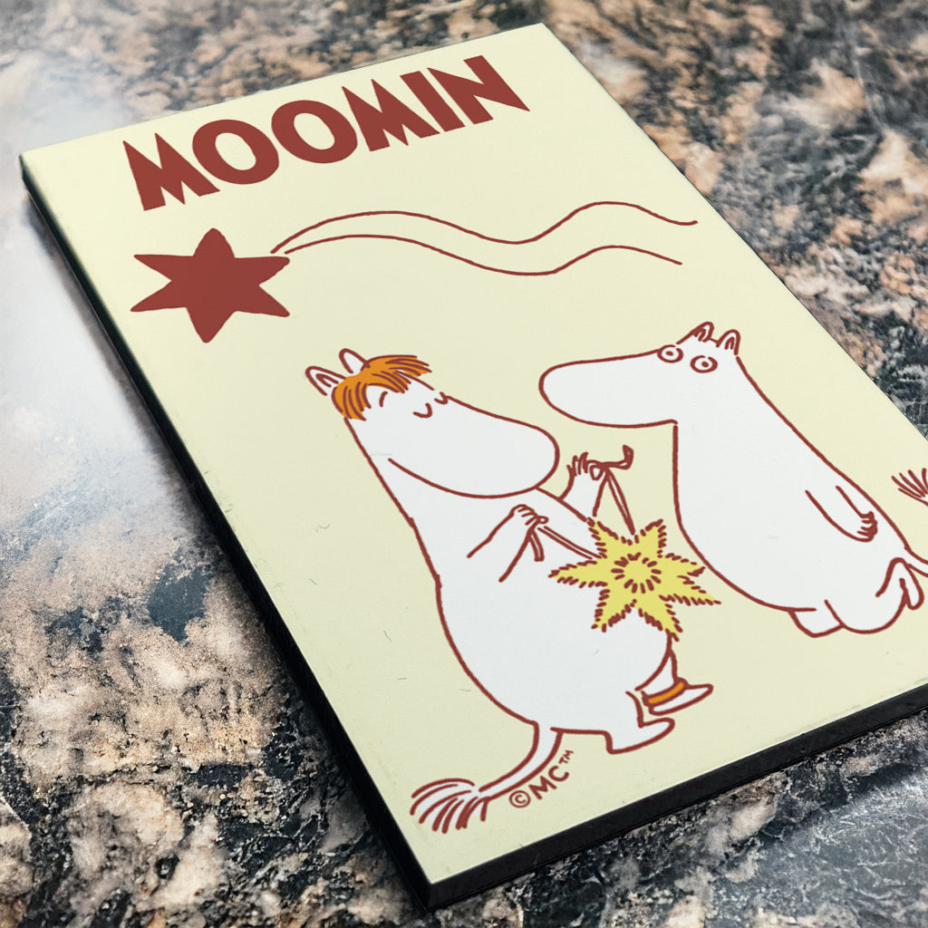 Comet in Moominland Moomintroll, Snorkmaiden The Perfect Gift Rectangle Wooden Magnet