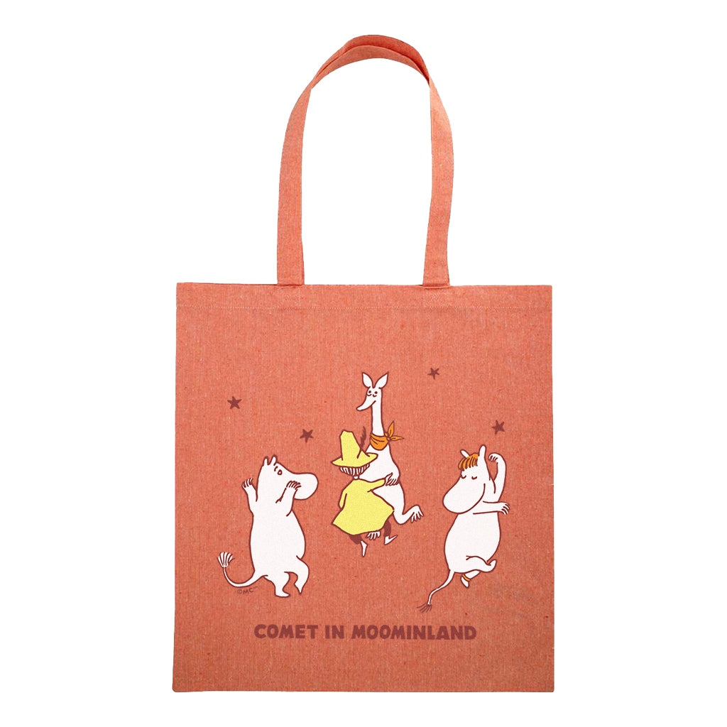 Comet in Moominland Moomintroll, Snorkmaiden & Snufkin Happy Dance Tote Bag