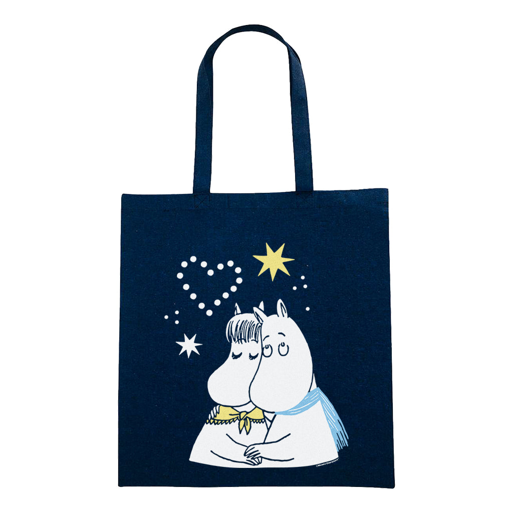 Sniff's Winter Star Moomintroll & Snorkmaiden Tote Bag