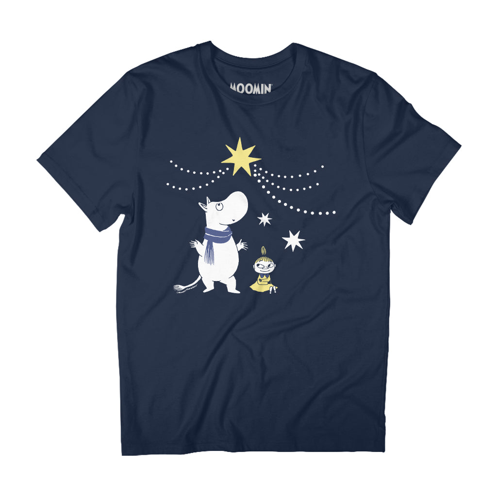 Sniff's Winter Star Moomintroll & Little My Adult T-Shirt