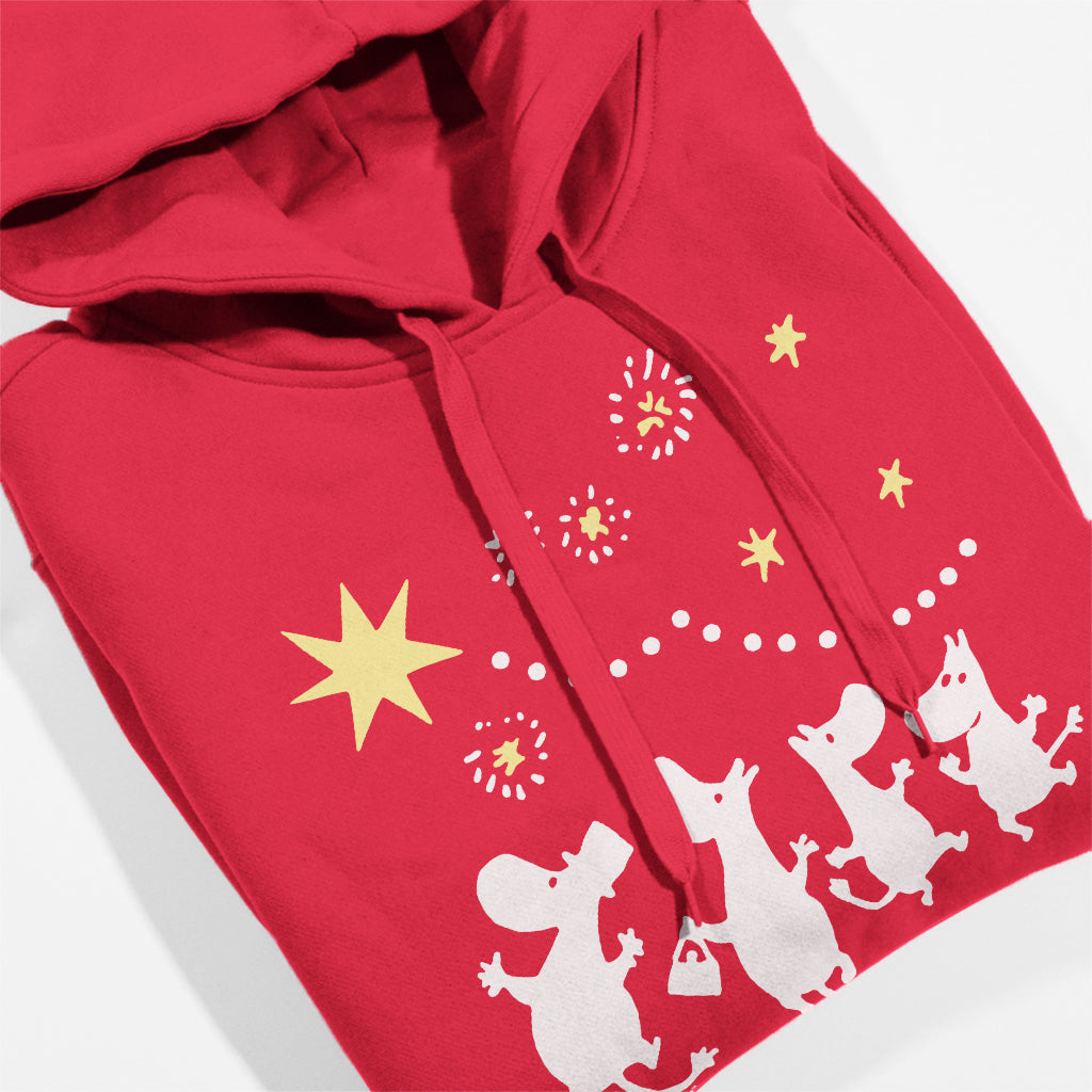 Moomin Sniff's Winter Star Family Celebrations Adult Hoodie