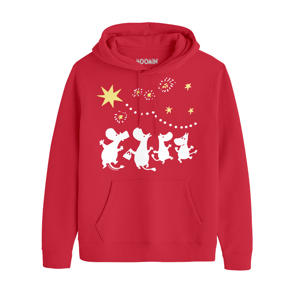 Moomin Sniff's Winter Star Family Celebrations Adult Hoodie