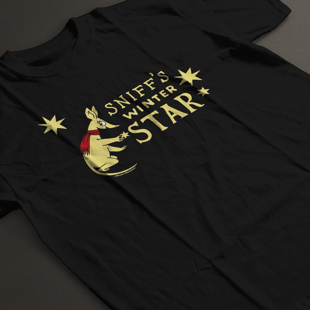 Moomin Sniffs Winter Star Adult T-Shirt