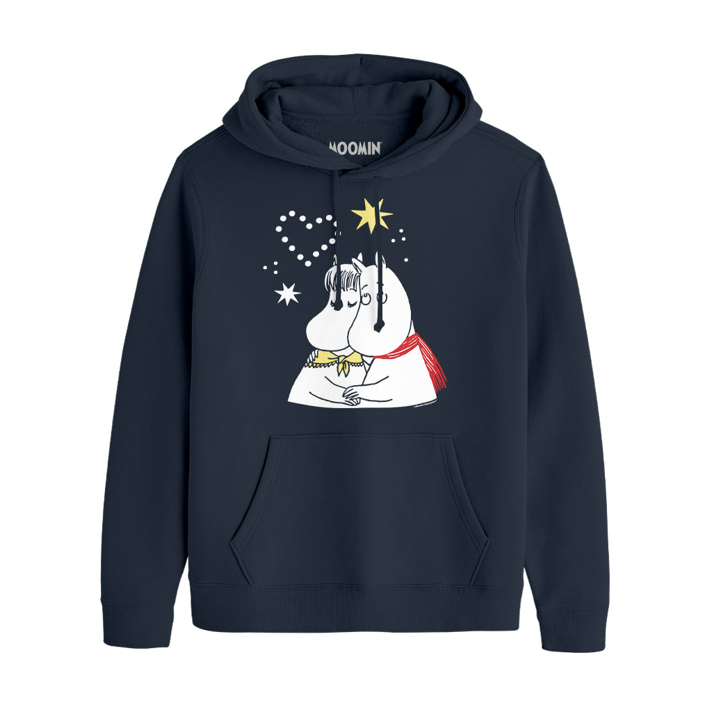 Sniff's Winter Star Moomintroll & Snorkmaiden Adult Hoodie