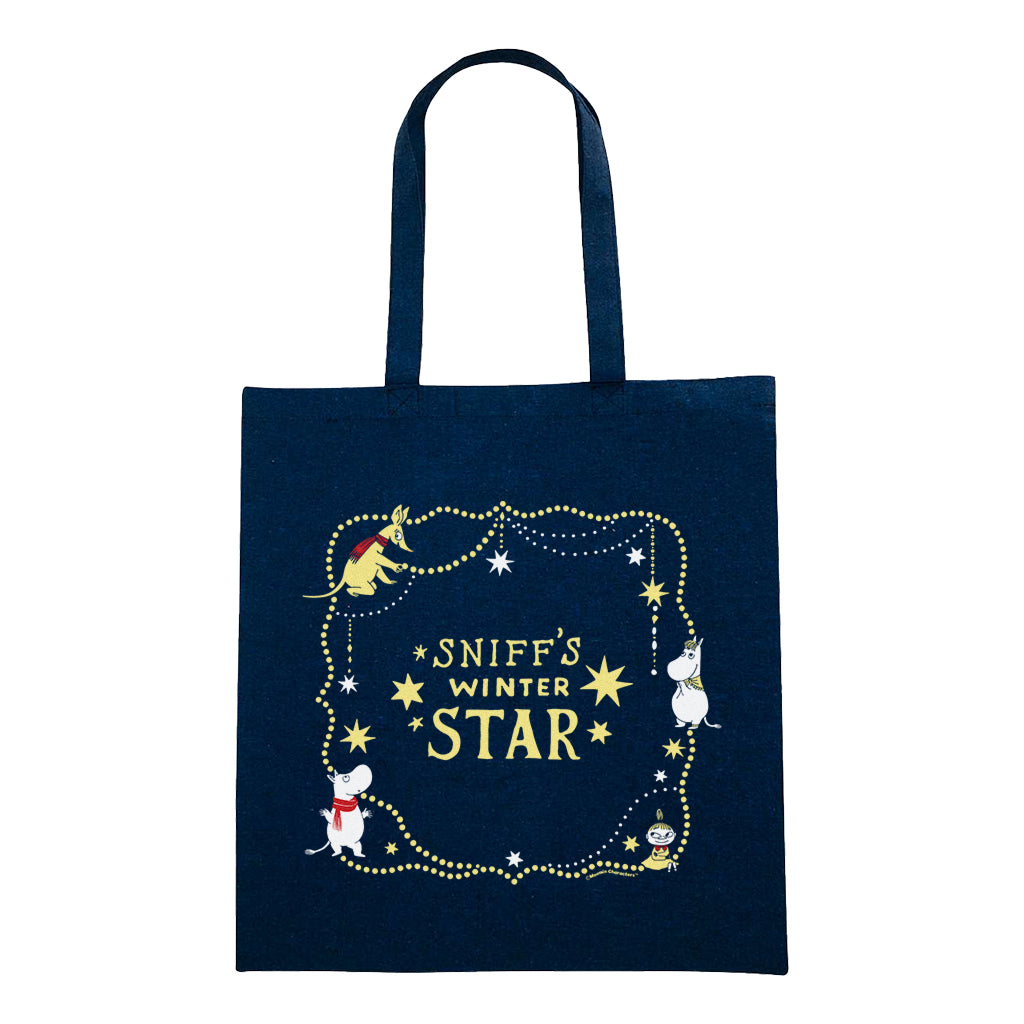 Moomin Sniff's Winter Star Hanging Decorations Tote Bag