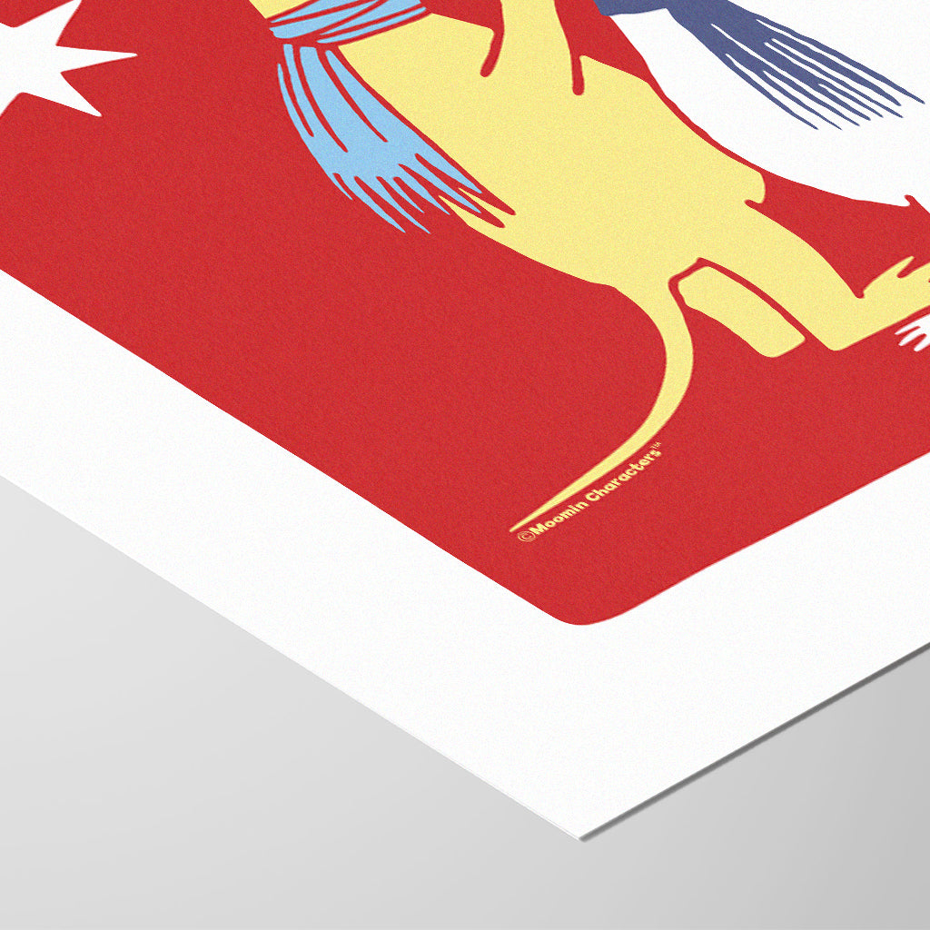 Sniff's Winter Star with Moomintroll Fine Art Prints