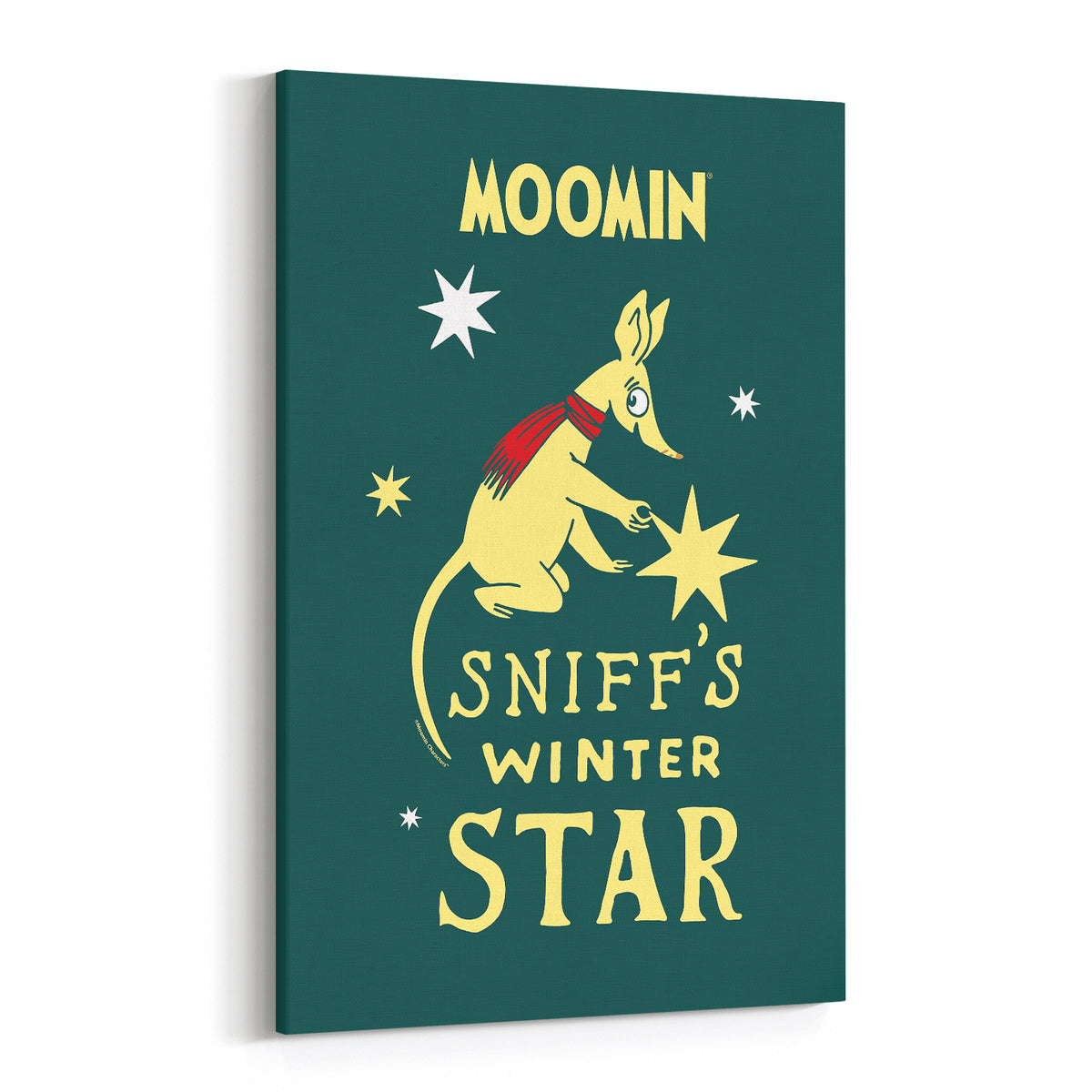 Moomin Sniff's Winter Star Stretched Canvas