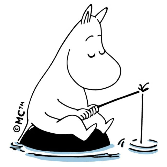 Moomin Moomintroll Fishing Time Sticker