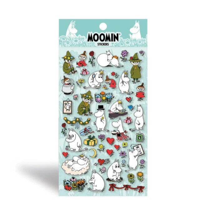 Moomin Journal Sticker Sheet - Characters Green