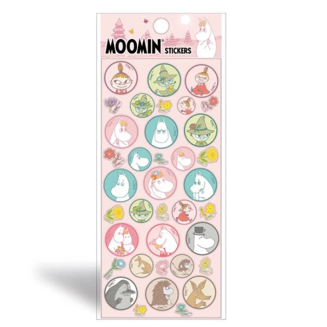 Moomin Journal Sticker Sheet - Bubble Pink