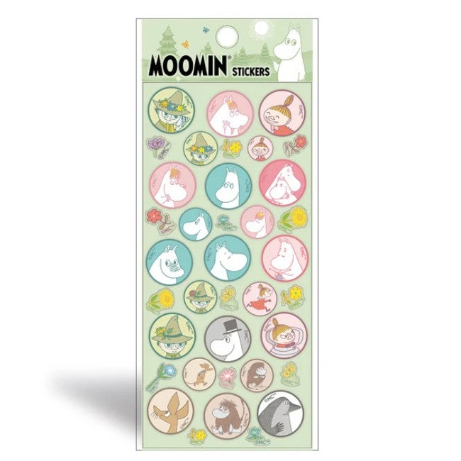 Moomin Journal Sticker Sheet - Bubble Green