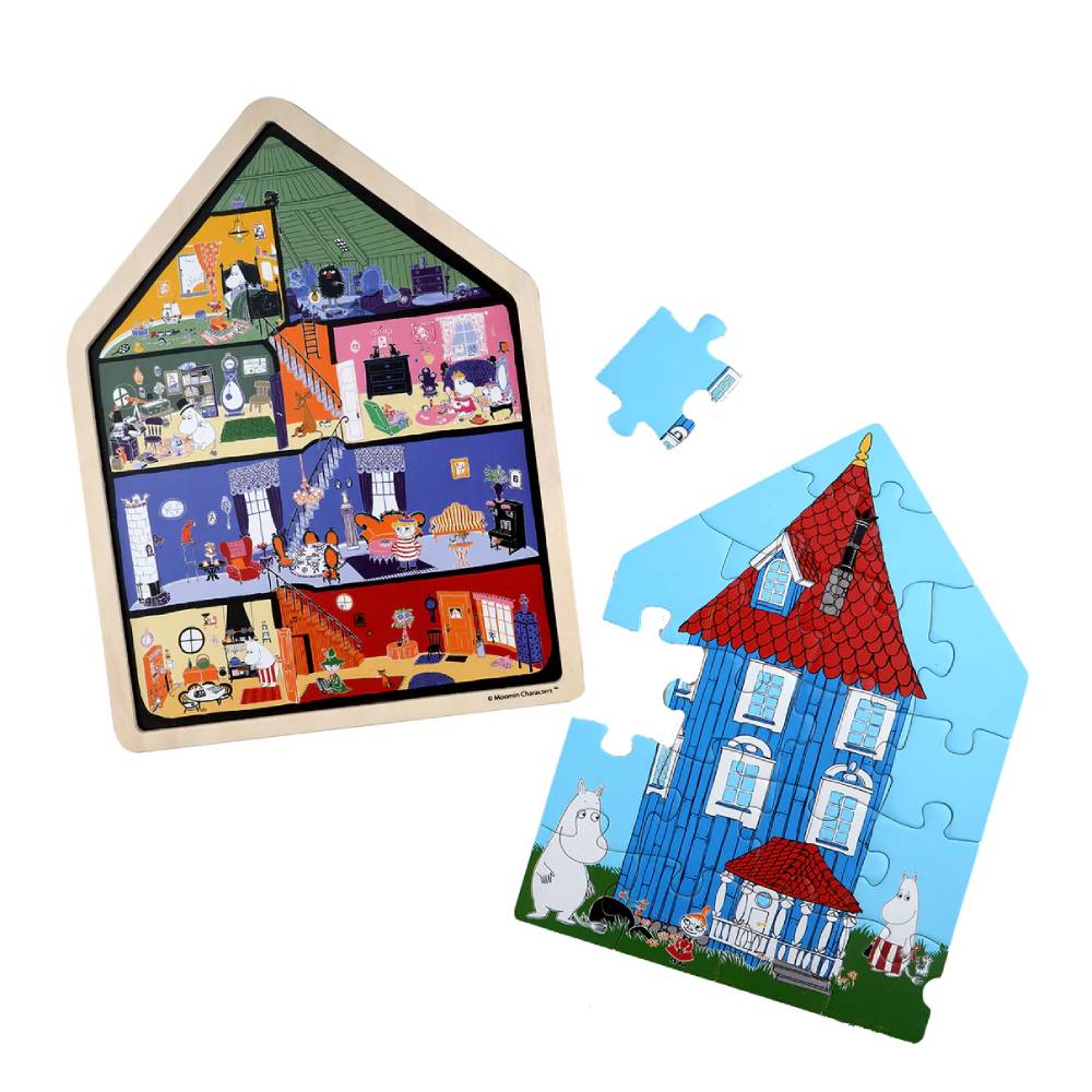 Moomin Wooden House Puzzle - Barbo Toys