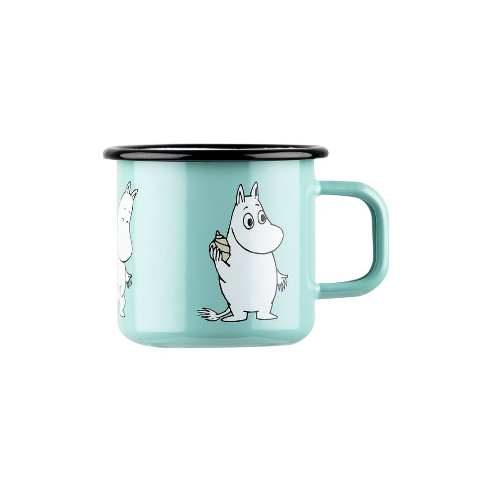 Moomin Enamel Mug Moomintroll 12.5 oz - Muurla