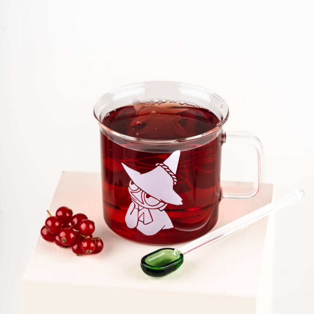 Snufkin Glass Mug Clear 11.8 oz - Muurla