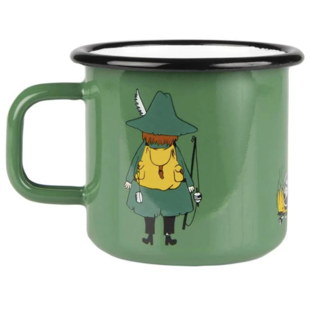 Moomin Enamel Mug Snufkin 12.5 oz - Muurla