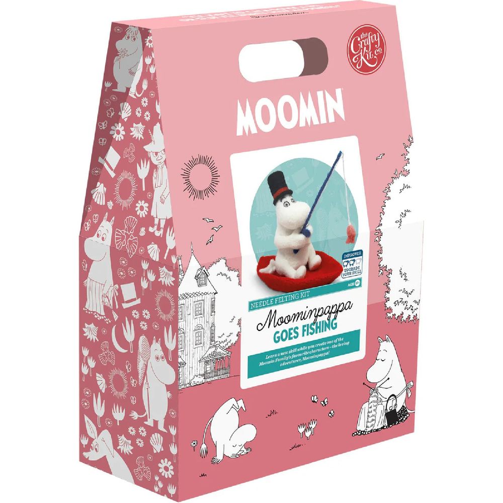 3D Needle Felting Kit Moominpappa Goes Fishing - The Crafty Kit Company
