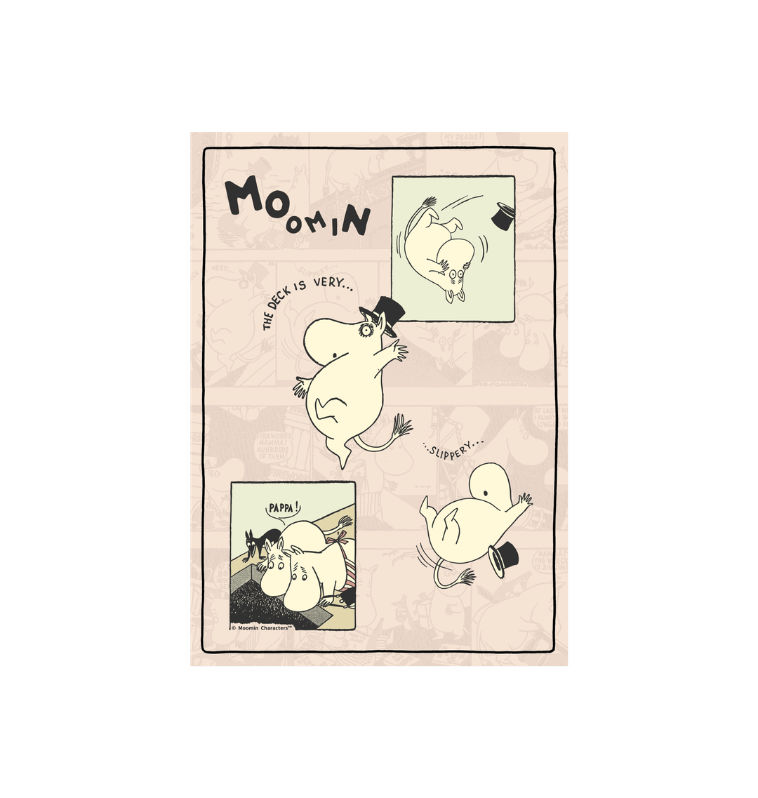 Moominpappa Slippery Deck Poster Print | Moomin Shop United States