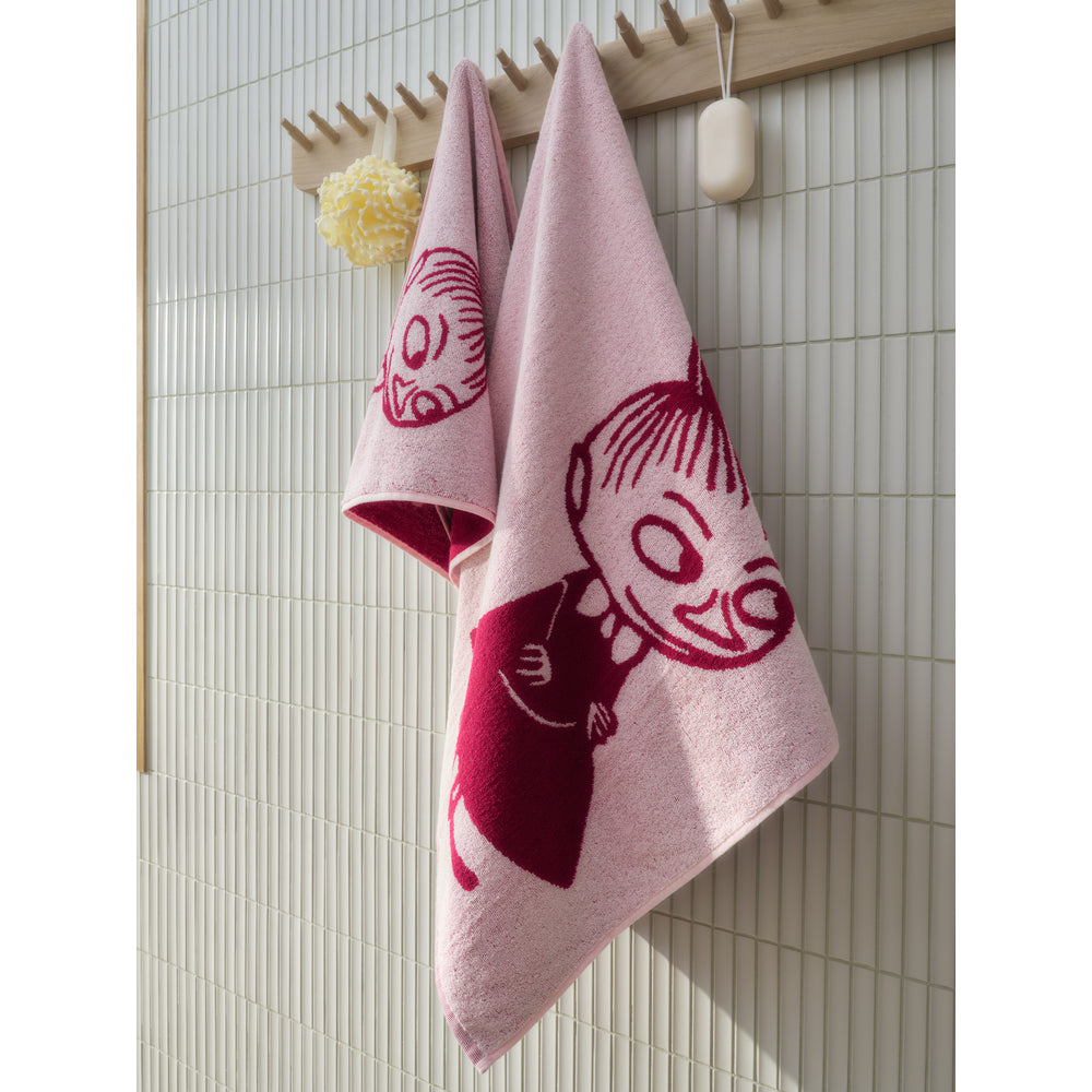 Little My GOTS Hand Towel Pink 20x27 in - Moomin Arabia