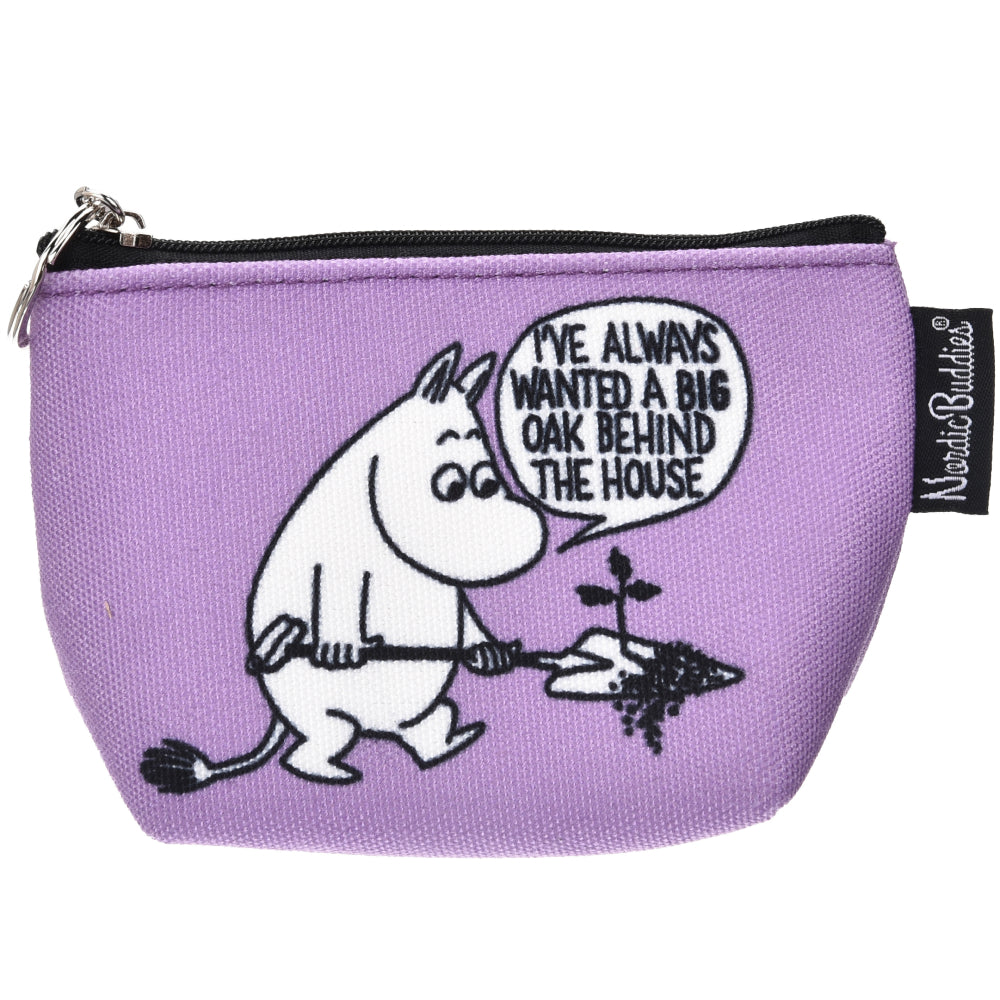 Moomintroll Planting Coin Purse Lilac - Nordicbuddies | Moomin Shop United States