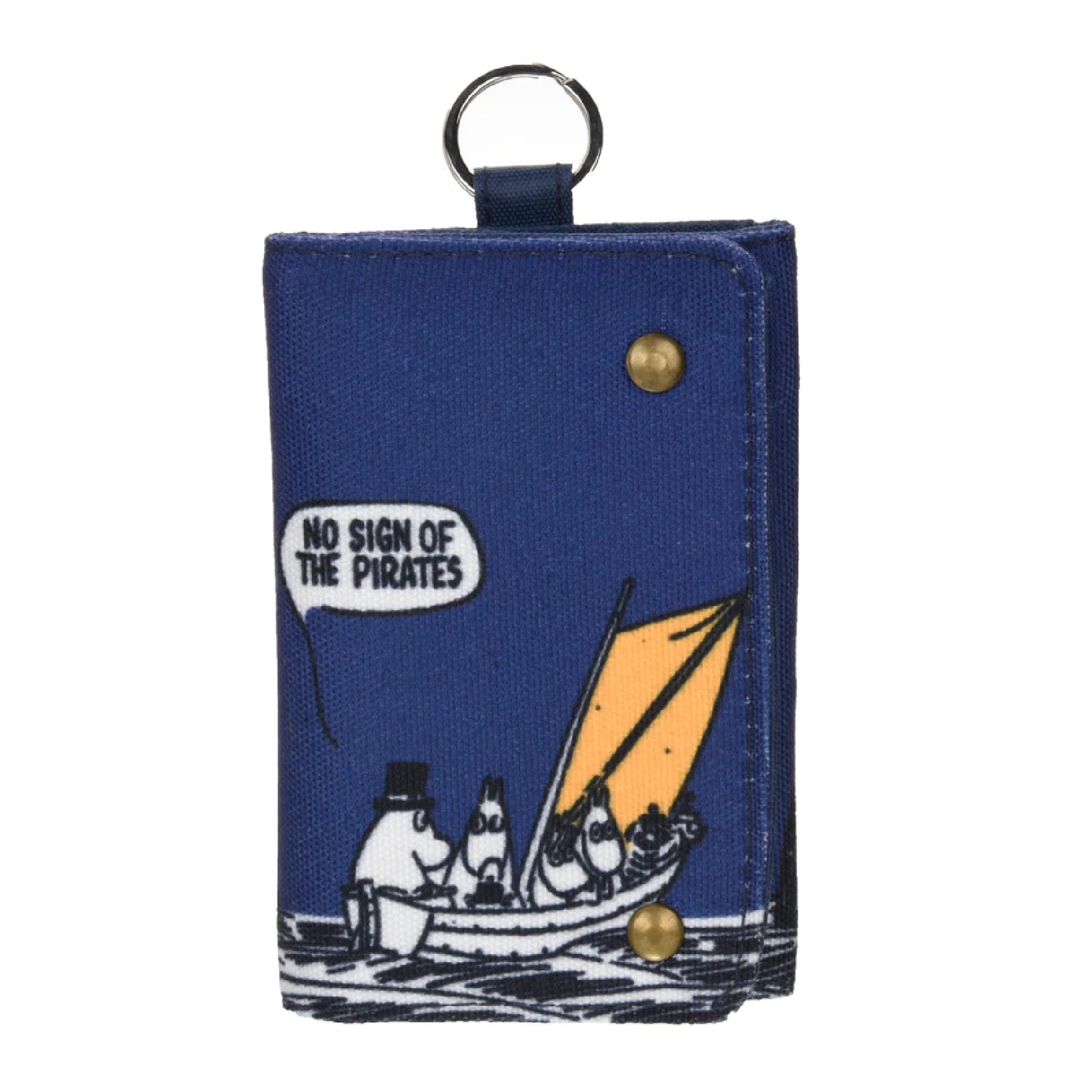 Moominpappa Canvas Wallet Blue - Nordicbuddies | Moomin Shop United States