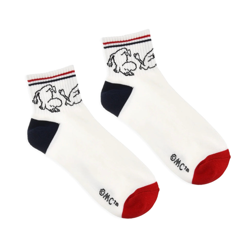 Moomintroll Retro Ankle Socks White 9.5-13 - Nordicbuddies