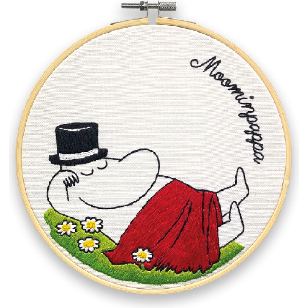 Embroidery Kit Moominpappa Snoozing - The Crafty Kit Company | Moomin Shop United States