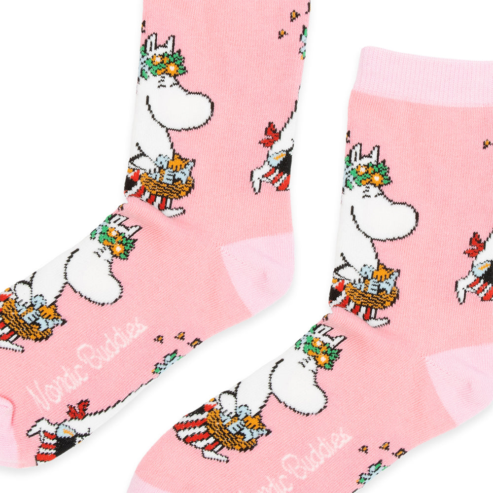 Moominmamma Errands Socks 36-42 Pink - The Official Moomin Shop