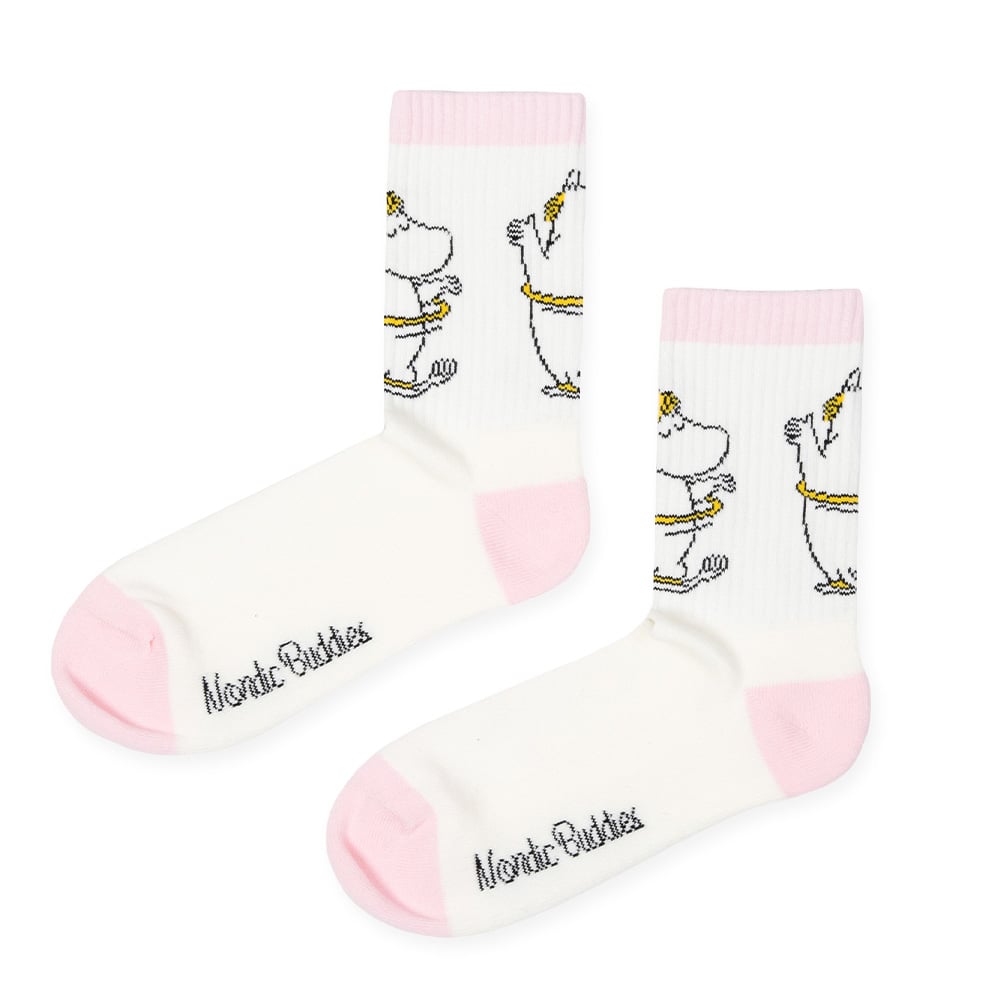 Snorkmaiden Party Ladies Socks Pink - Nordicbuddies | Moomin Shop US