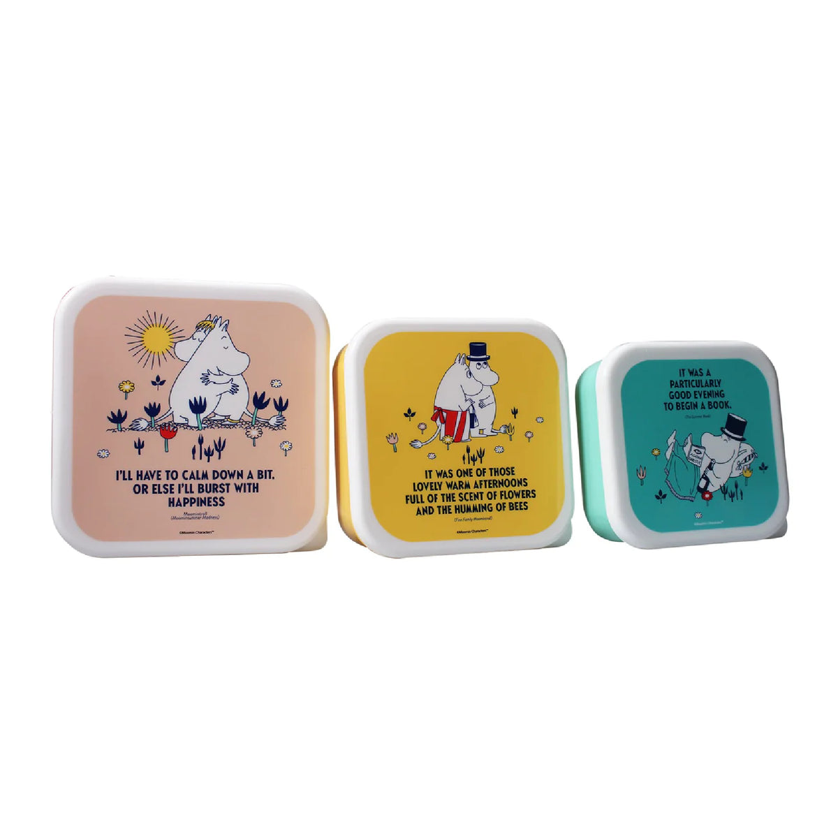 Moomin Snack Boxes Set of 3 - Half Moon Bay | Moomin Shop US