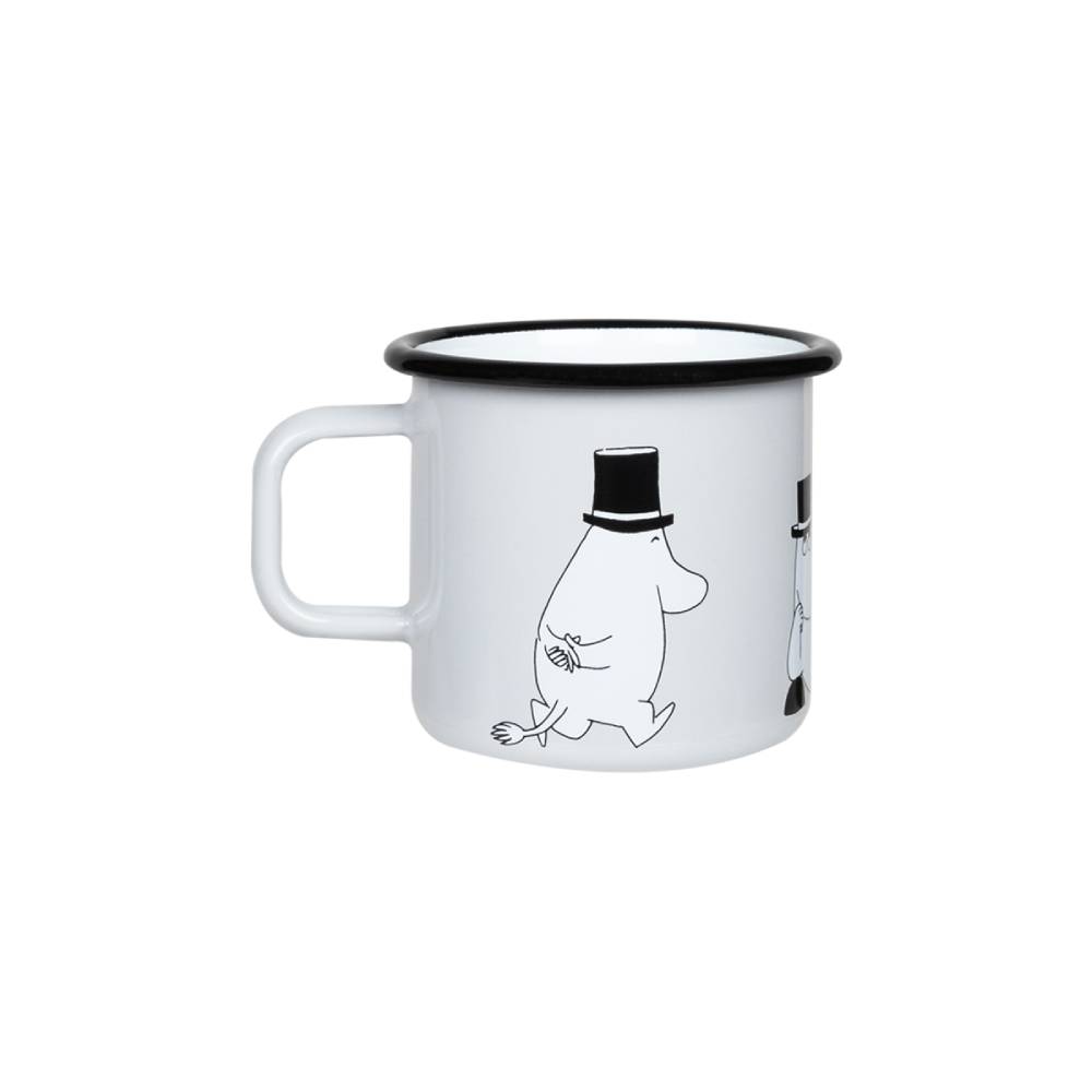 Moomin Enamel Mug Moominpappa 12.5 oz - Muurla