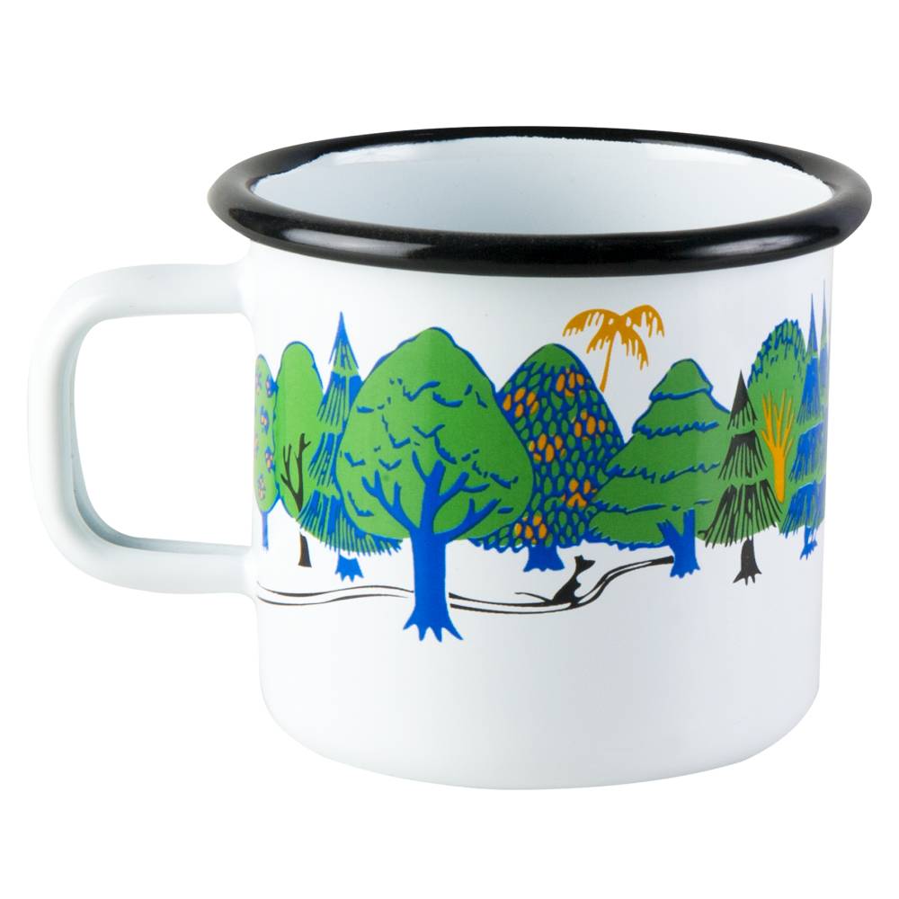 Moomin Enamel Mug Moominvalley 12.5 oz - Muurla