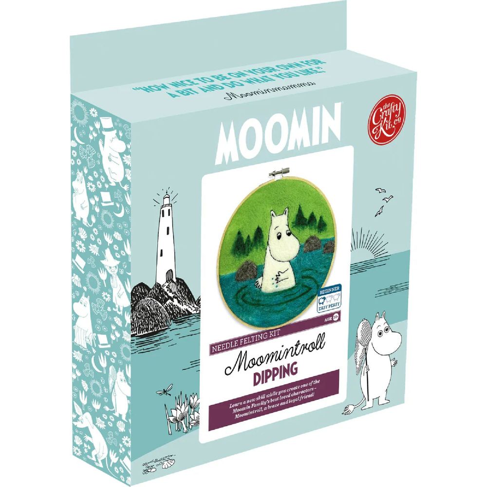 Needle Felting Kit Moomintroll Dipping