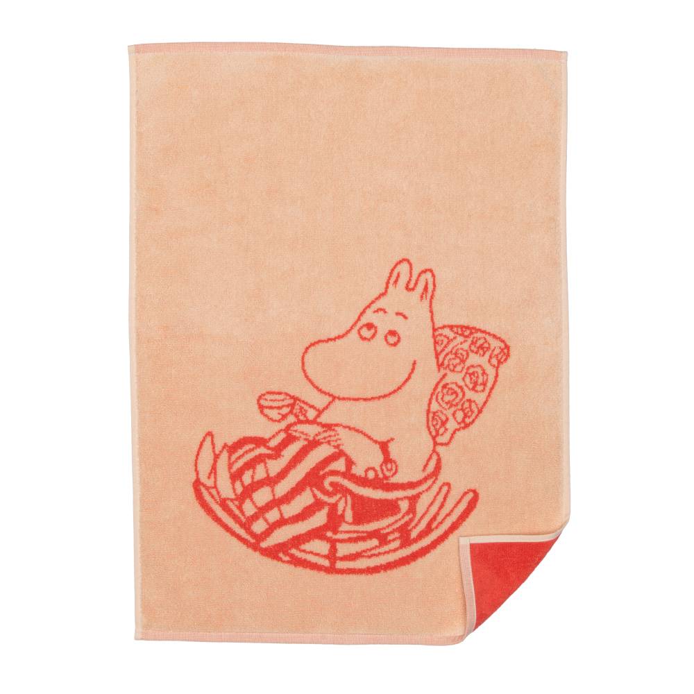 Moominmamma Hand Towel Peach 12x20 in - Moomin Arabia | Moomin Shop US