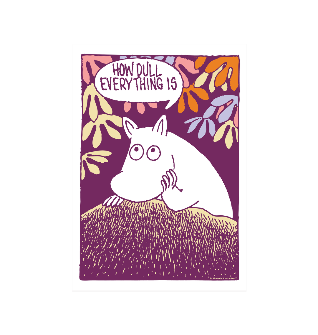 Moomintroll How Dull Everything Fine Art Print - Framed/Unframed | Moomin Shop United States
