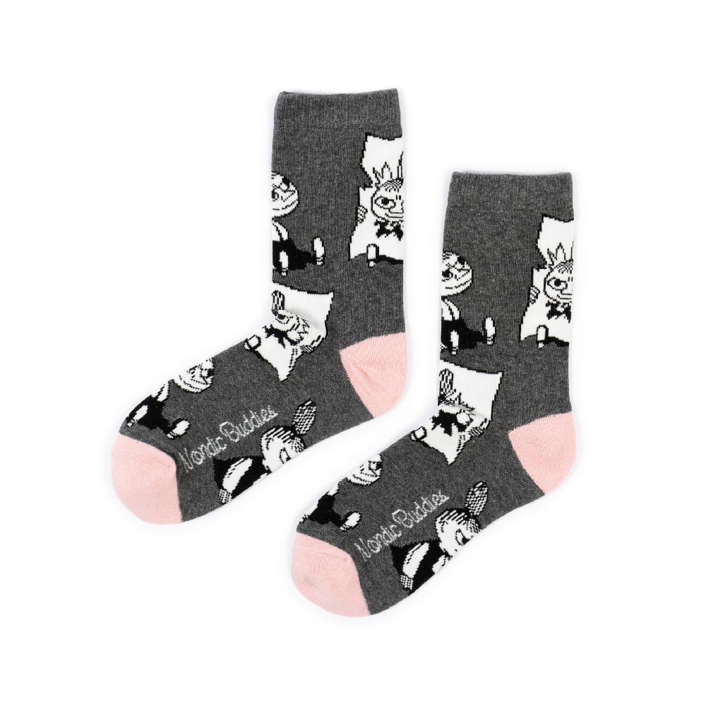 Little My Trickster Socks Grey 6-11.5 - Nordicbuddies | Moomin Shop United States
