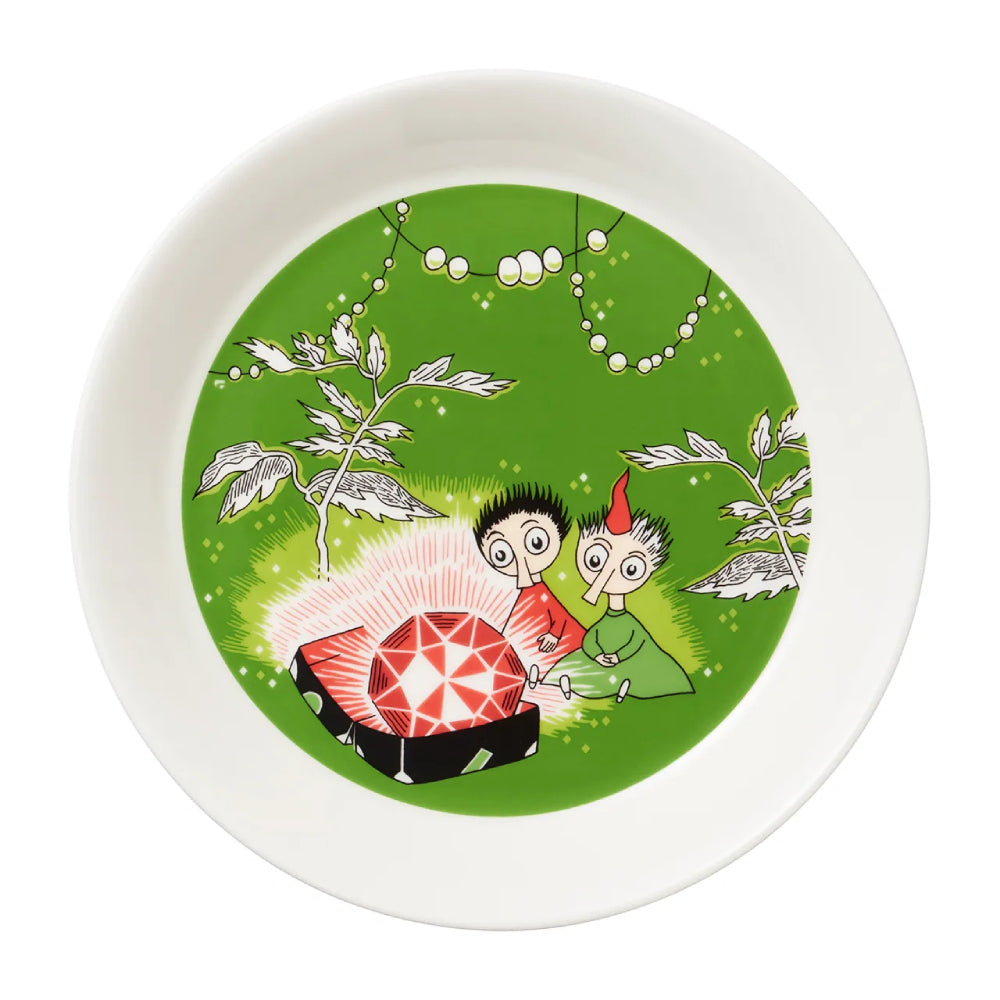 Thingumy &amp; Bob King&#39;s Ruby Plate 7.5 inches - Moomin Arabia