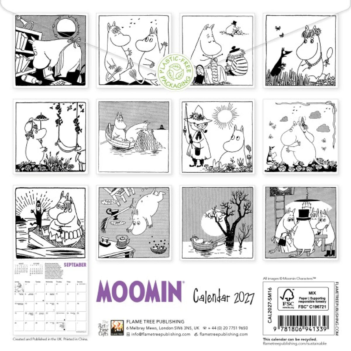 Moomin Mini Wall Calendar 2027 (Art Calendar)