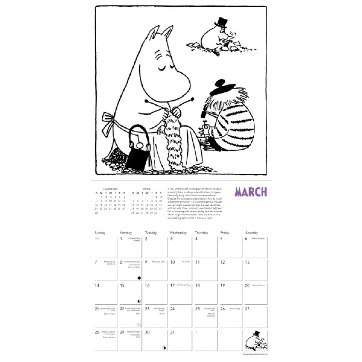 Moomin Mini Wall Calendar 2027 (Art Calendar)