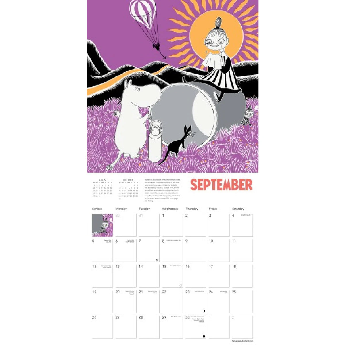 Moomin Wall Calendar 2027 (Art Calendar)