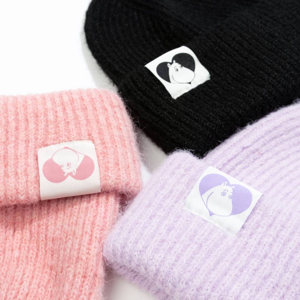 Moomins Love Fluffy Chunky Beanie Violet - The Official Moomin Shop