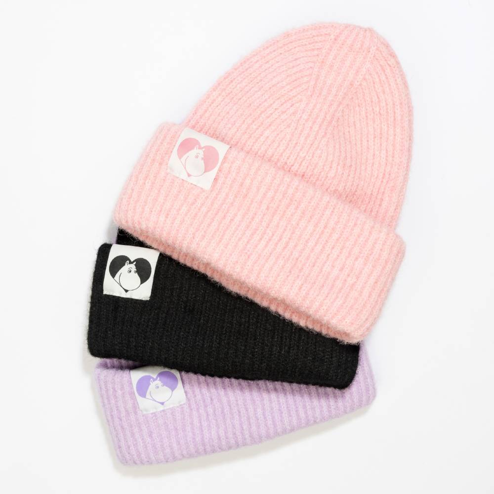 Moomins Love Fluffy Chunky Beanie Violet - The Official Moomin Shop